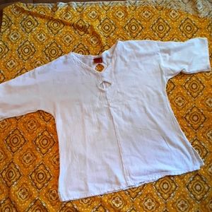 Vintage Boho Gauze Cotton Tunic